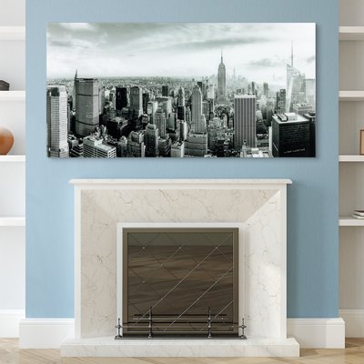 Cities &amp;amp;amp;amp;amp;amp; Countries Gray Photographic Print On Glass