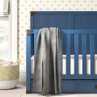 Gray Microfiber Woven Bed Blanket