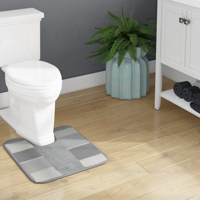 Gray Polyester U Shaped Contour Mat