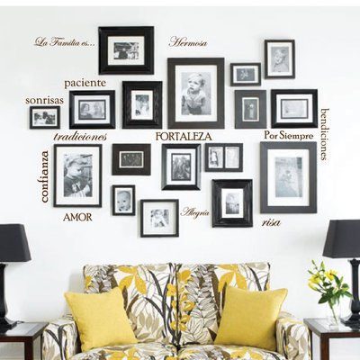 Matte Family Quote Words Vinyl Wall Decal