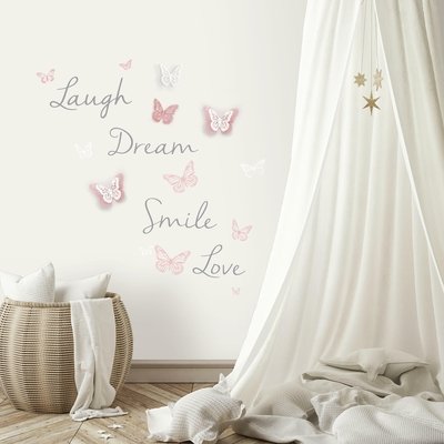 Pink Quotes And Sayings Butterfly Dream Peel And Stick Wall Decal