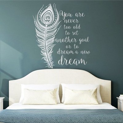 You Are Never Too Old to Set Quote White Matte Vinyl Wall Decals