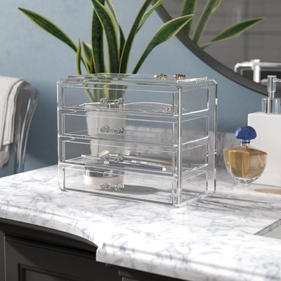 Clear Makeup Cosmetic Organizer Drawers