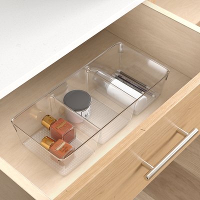 Clear Plastic Makeup Organizer Tray