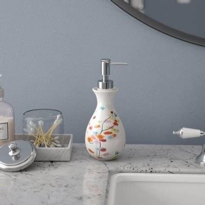White Resin Soap And Lotion Dispenser