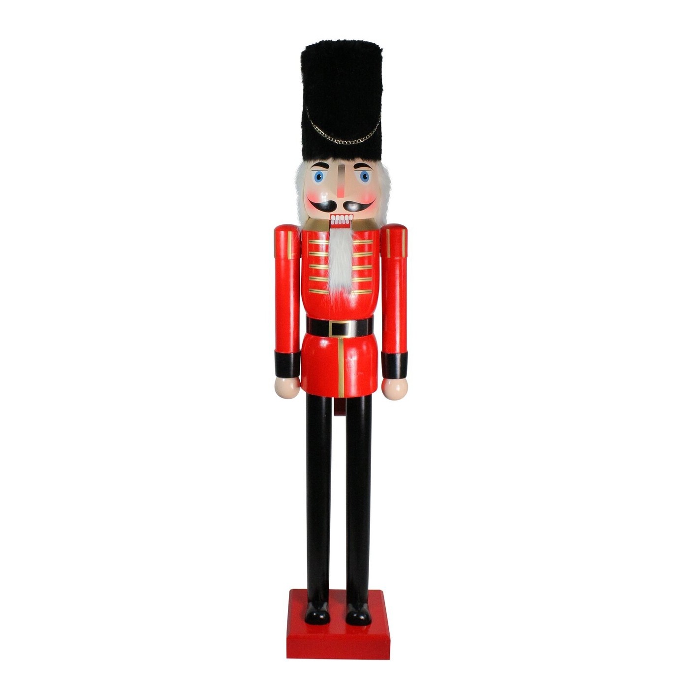 Red and Black Wooden Christmas Nutcracker