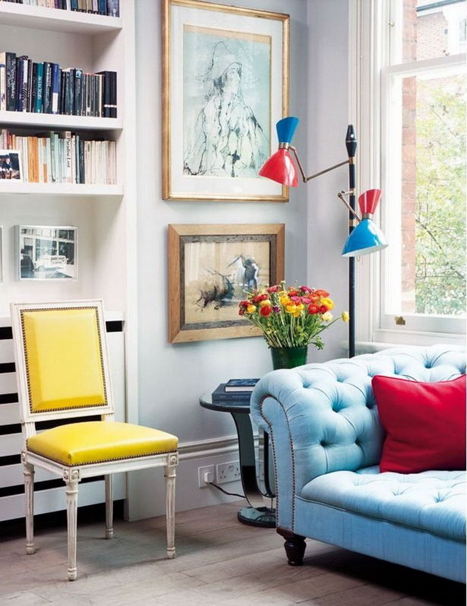Color blocked furniture