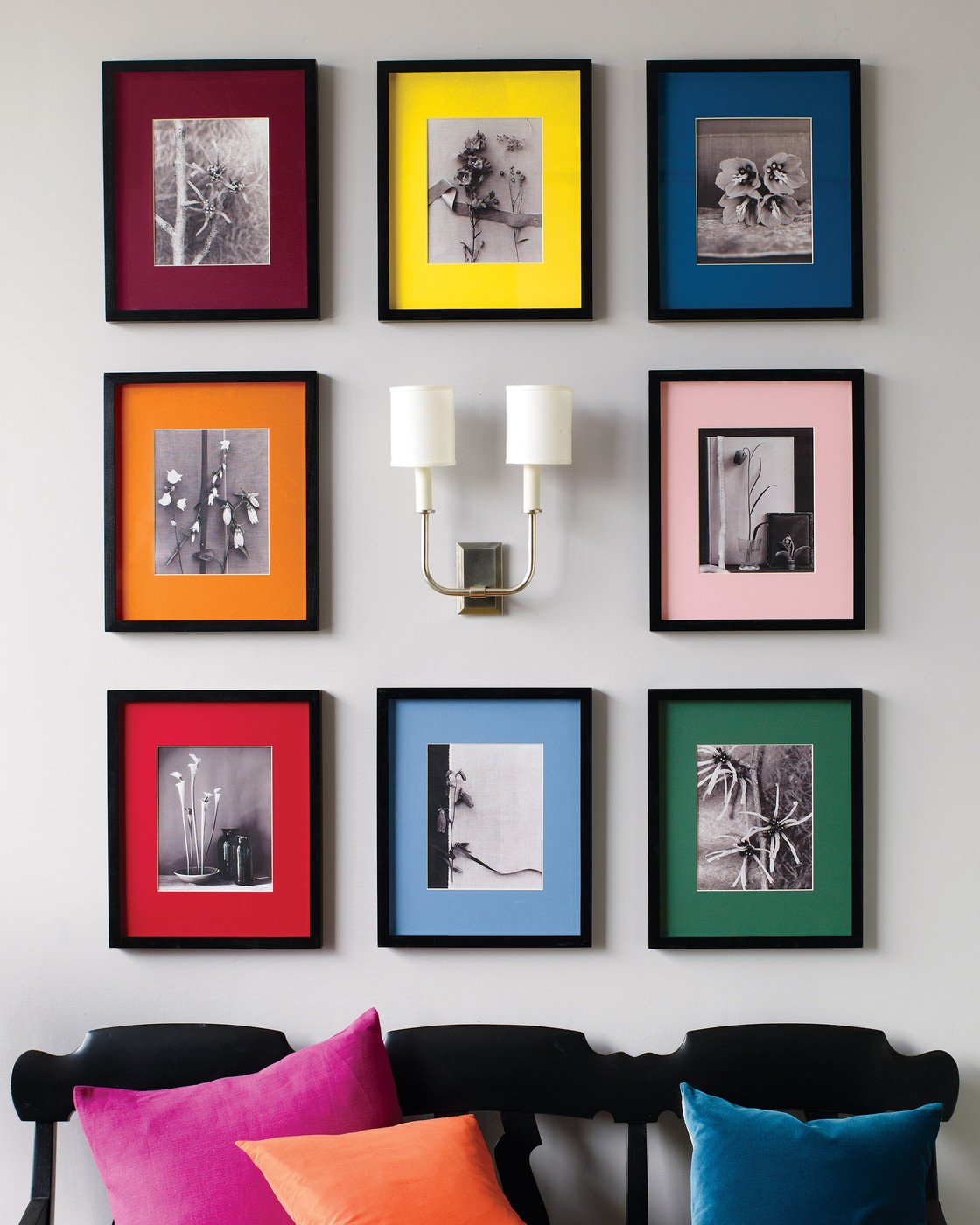 Color blocked wall art