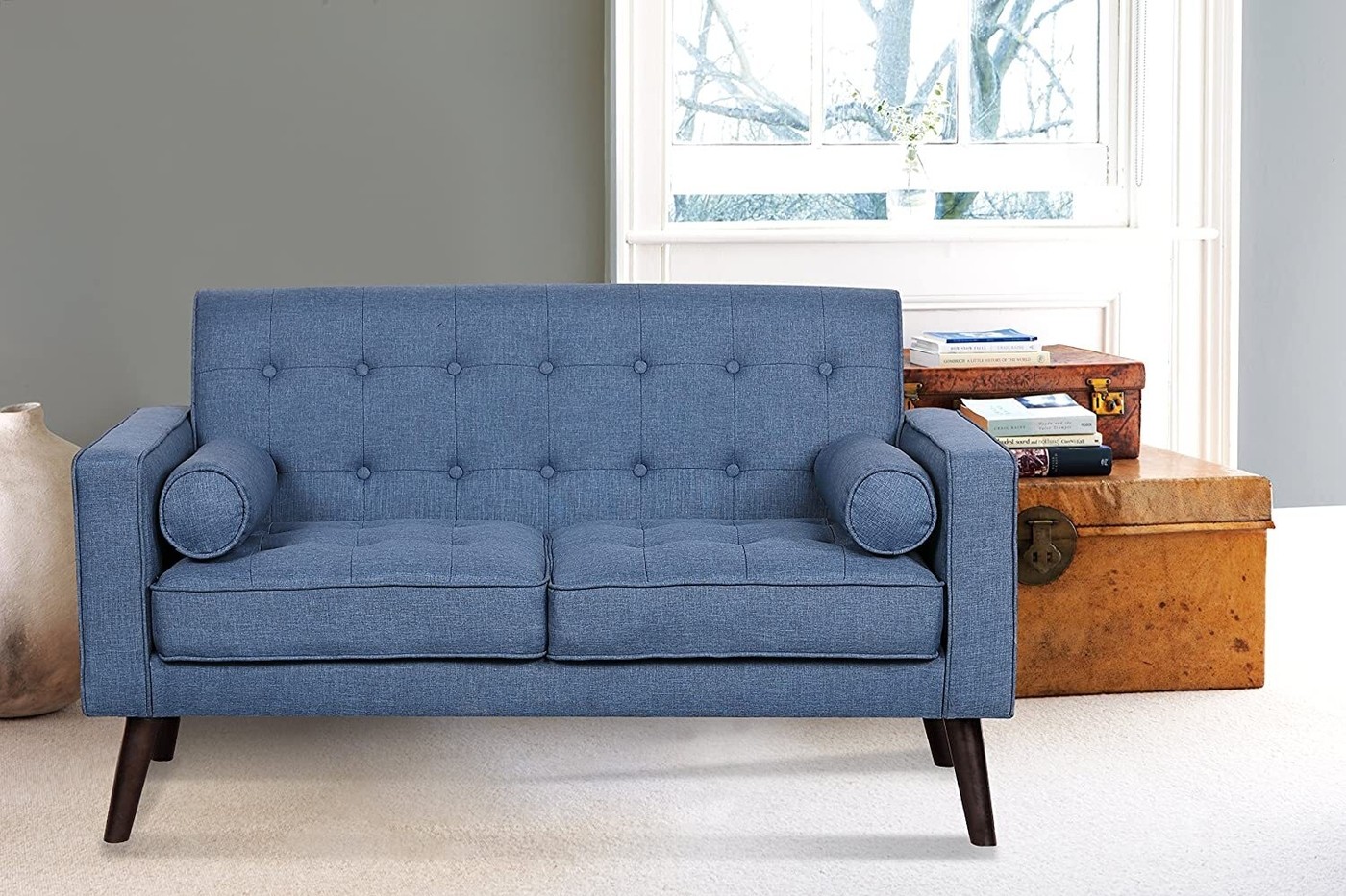 Linen Loveseat