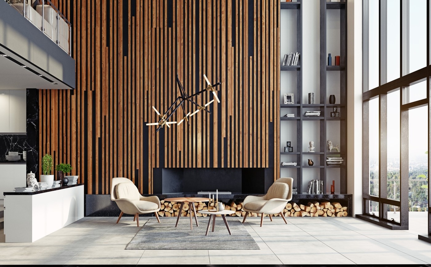 Modern living interior