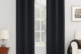 Black Living Room Curtains